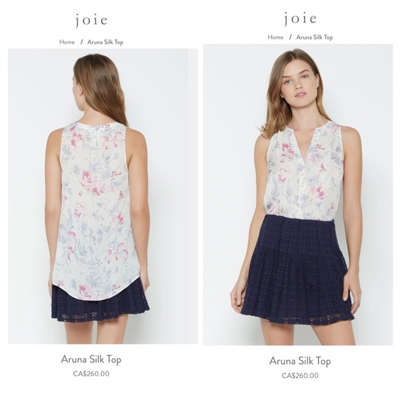 🌴 JOIE Aruna Silk Palm Sleeveless Blouse, Small. - Picture 2 of 7